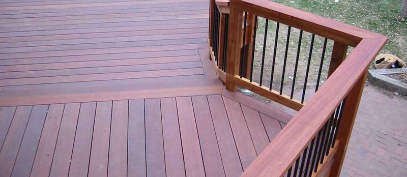 At Cedar Supply North we made new decking material from bamboo and recycled plastic.