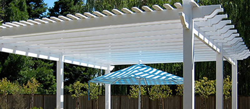 Vinyl pergolas wholesale at Cedar Supply in Fort Collins, CO 